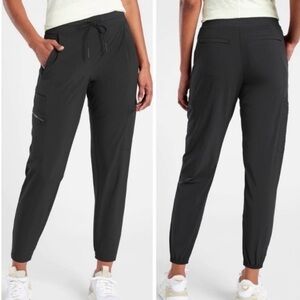 Athlete Go Far Travel Pant Jogger Style Black Size 6 Petite